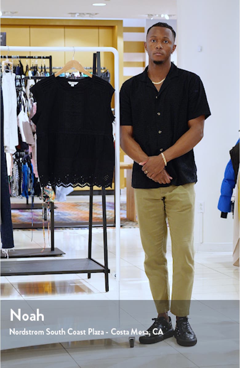 Embroidered Peplum Top, sales video thumbnail