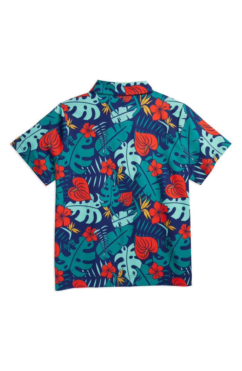 TomboyX Cabana Short Sleeve Button-Up Shirt, Alternate, color, 