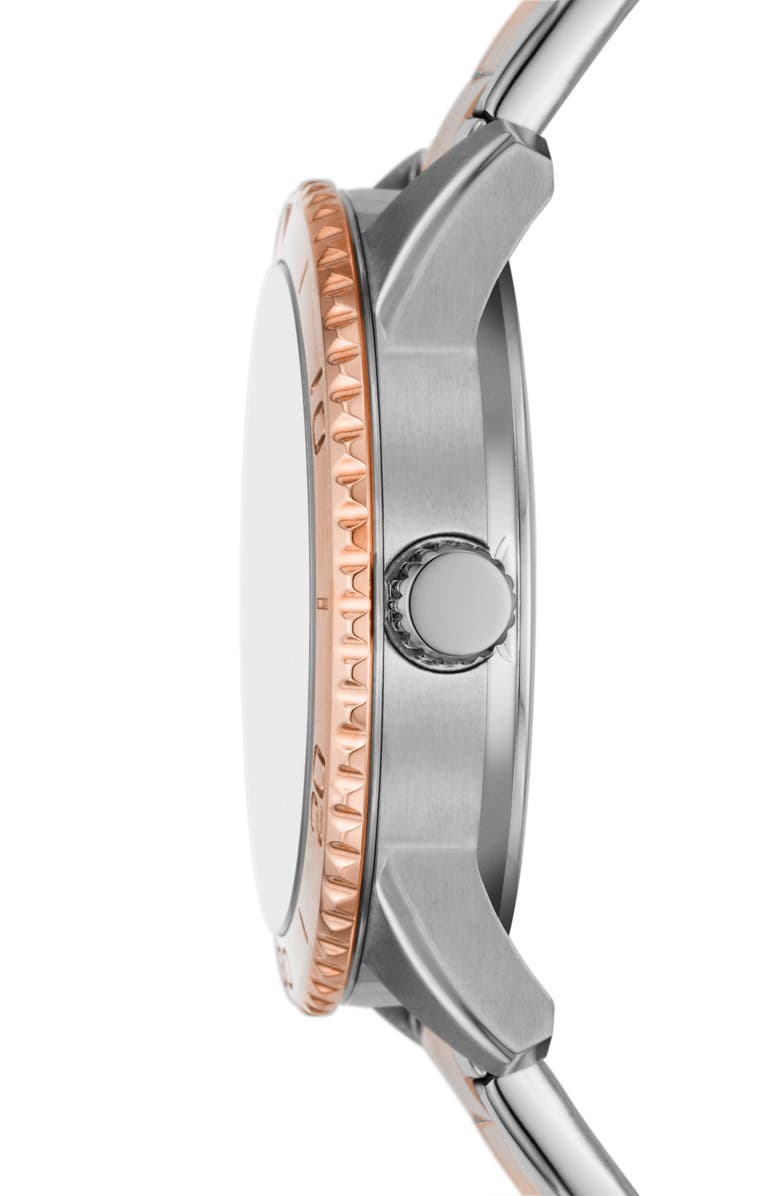 Fossil Dayle Two-Tone Quartz Bracelet Watch, 38mm, Alternate, color,