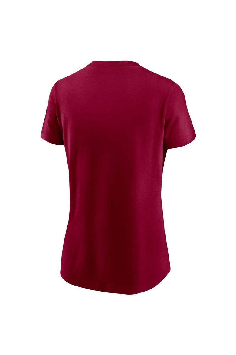 Women's Nike Burgundy Washington Football Team Logo Essential T-Shirt, Alternate, color, Burgundy