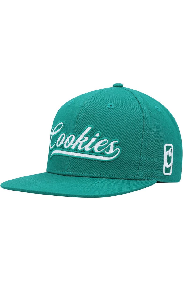 Cookies Men's Cookies Green Pack Talk Snapback Hat, Alternate, color, 