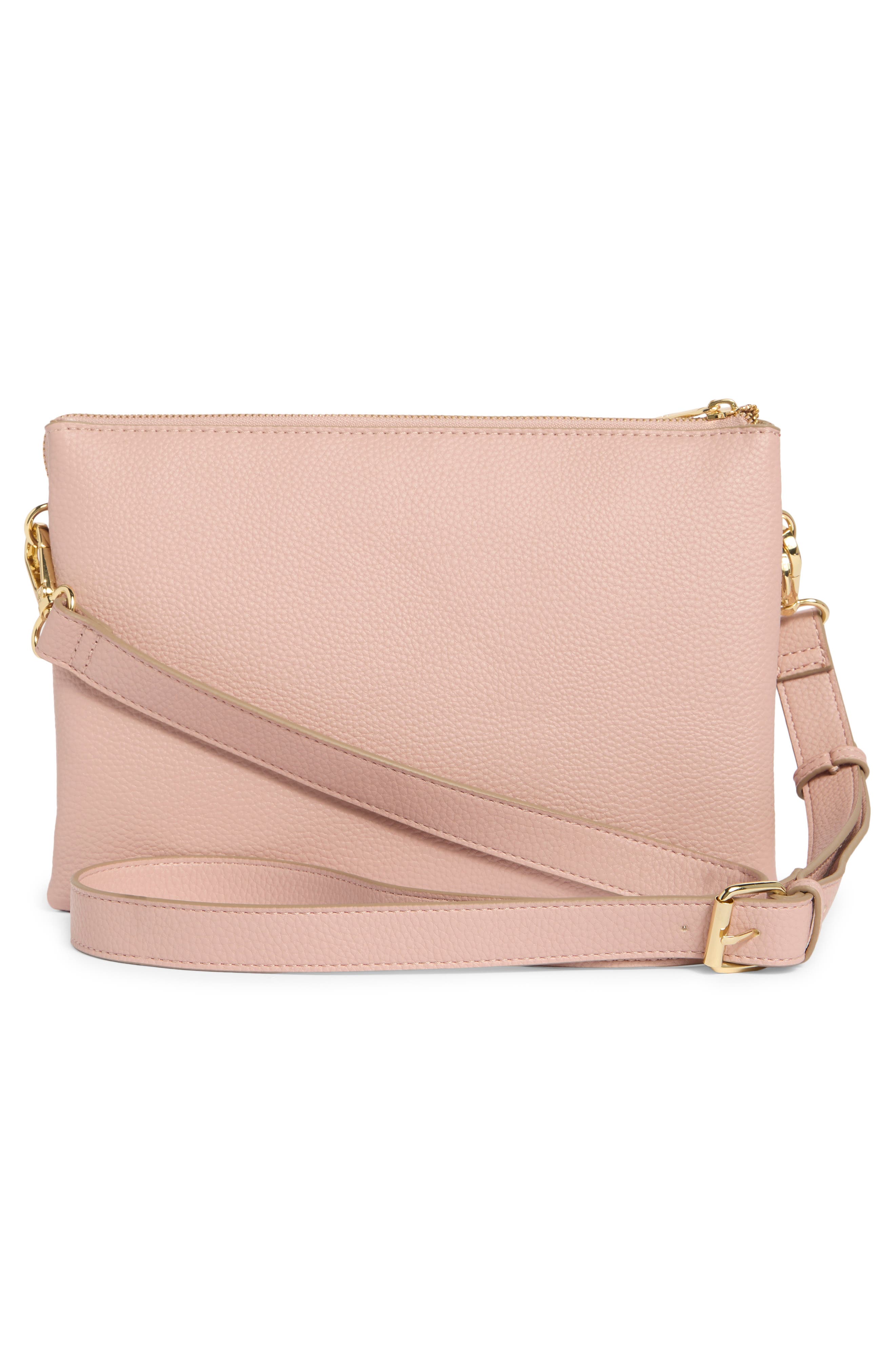Nanette Lepore Convertible Crossbody Bag, Alternate, color, Demure Pink
