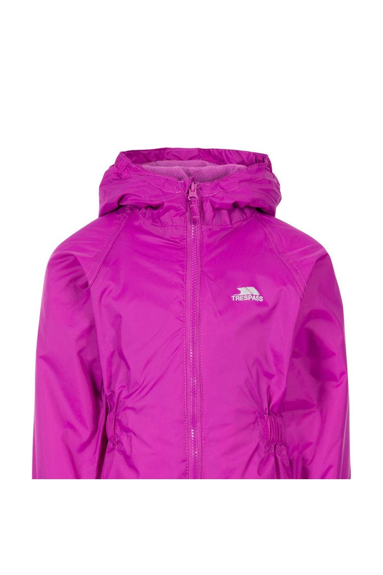 Babies Button Rain Suit, Alternate, color, Purple Orchid