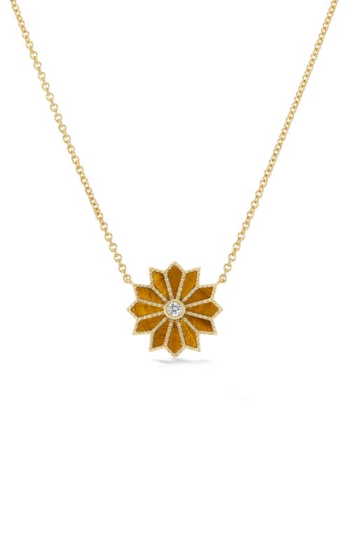 Orly Marcel Mini Sacred Flower Pendant Necklace in Brown  product
