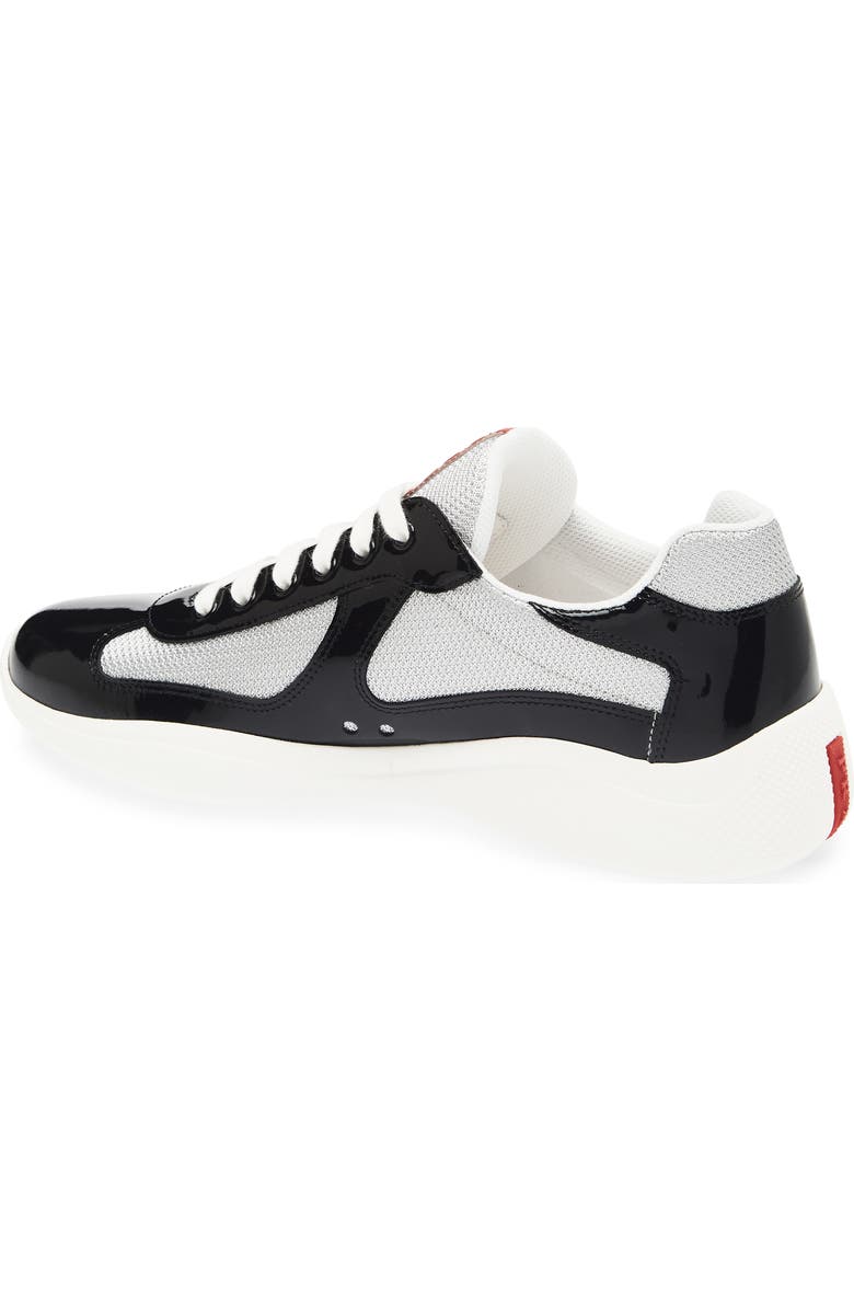 Prada America's Cup Sneaker, Alternate, color, Nero/ Argento
