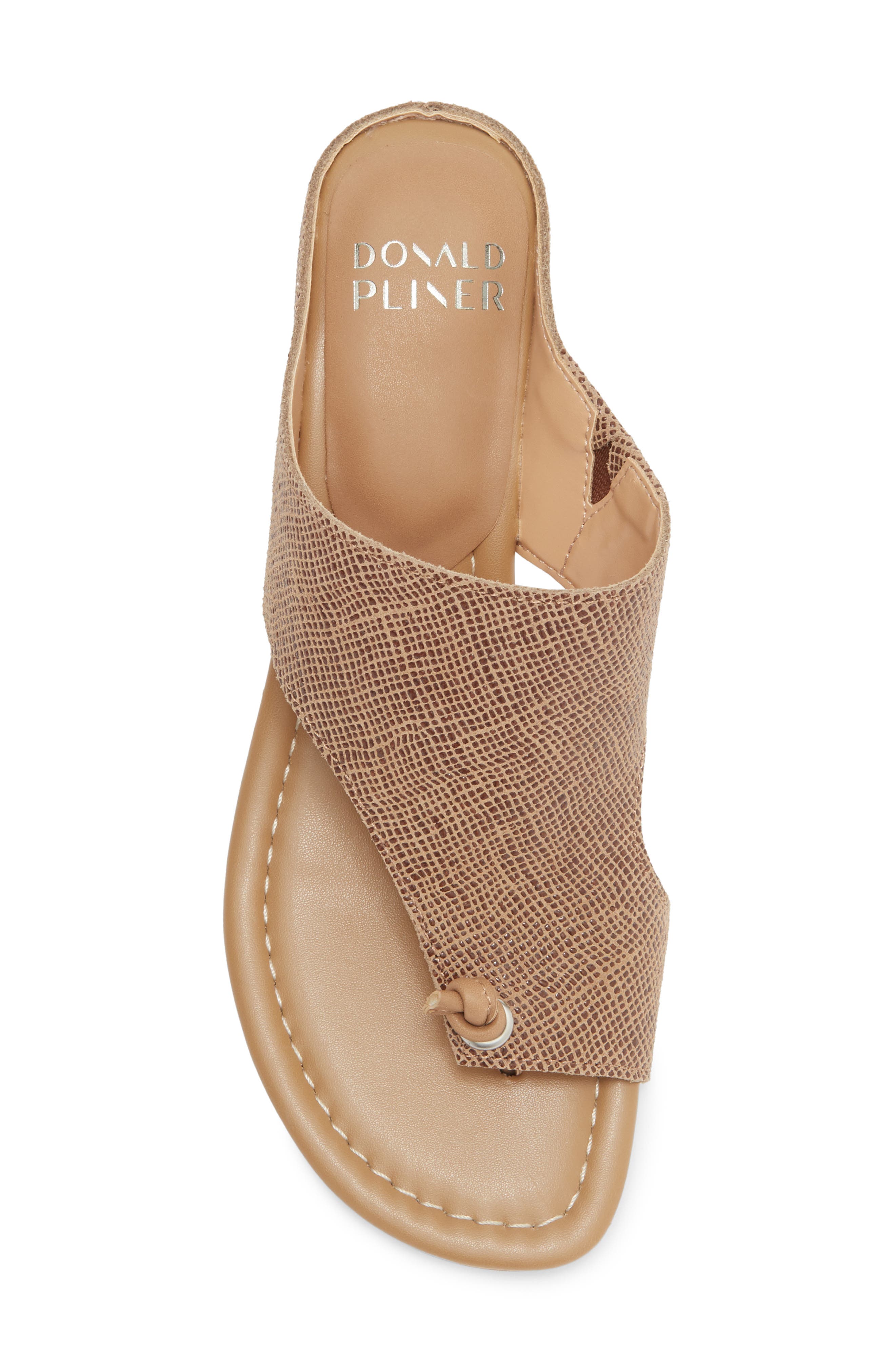 Toe Loop Wedge Sandal, Alternate, color, TOBACCO
