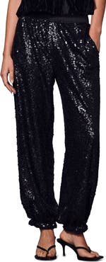 Sanctuary Float On Sequin Balloon Leg Pants