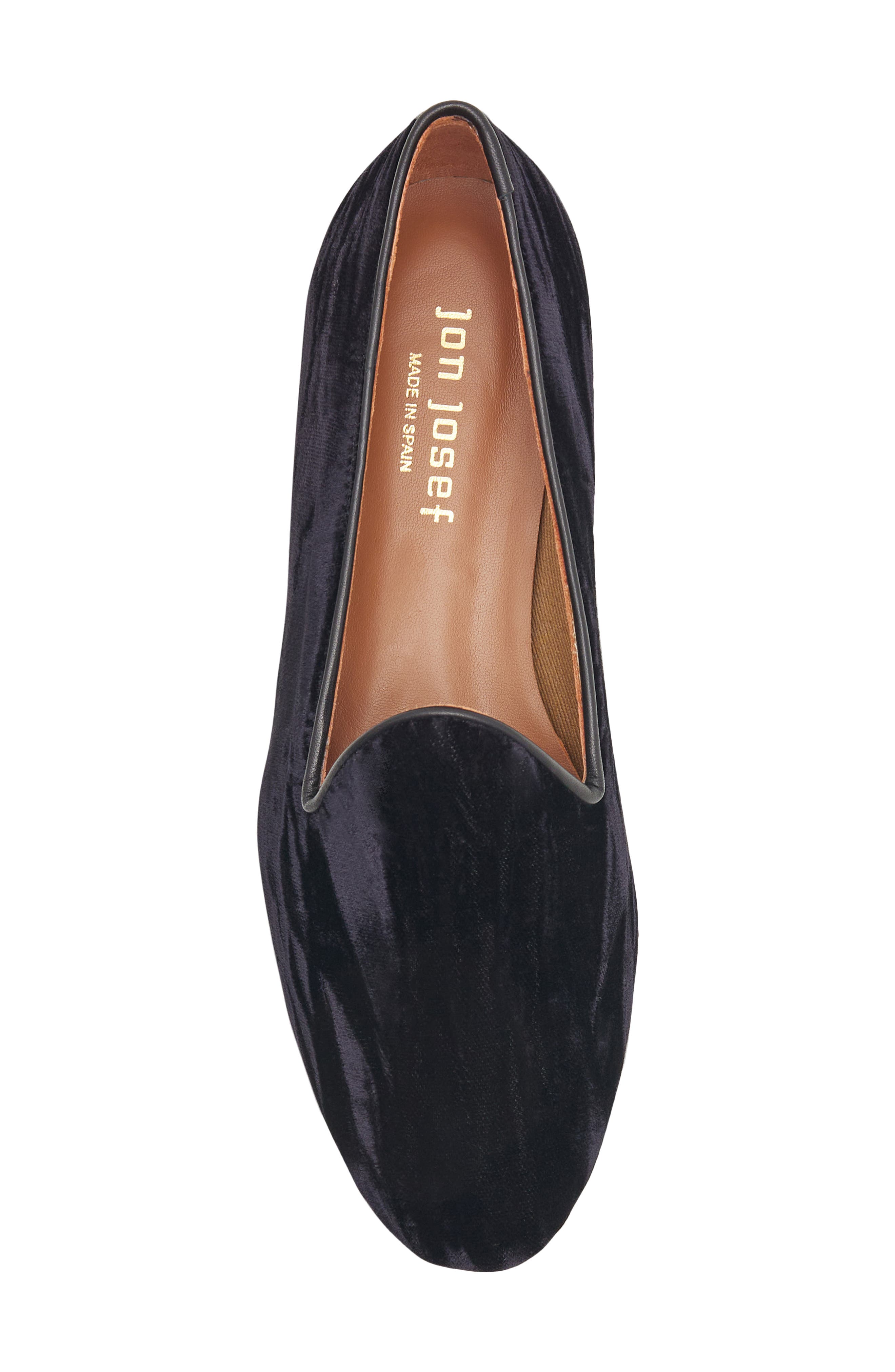 Jon Josef Gatsby Bow Velvet Venetian Loafer, Alternate, color, 