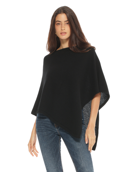 Pure Cashmere Capelet Poncho