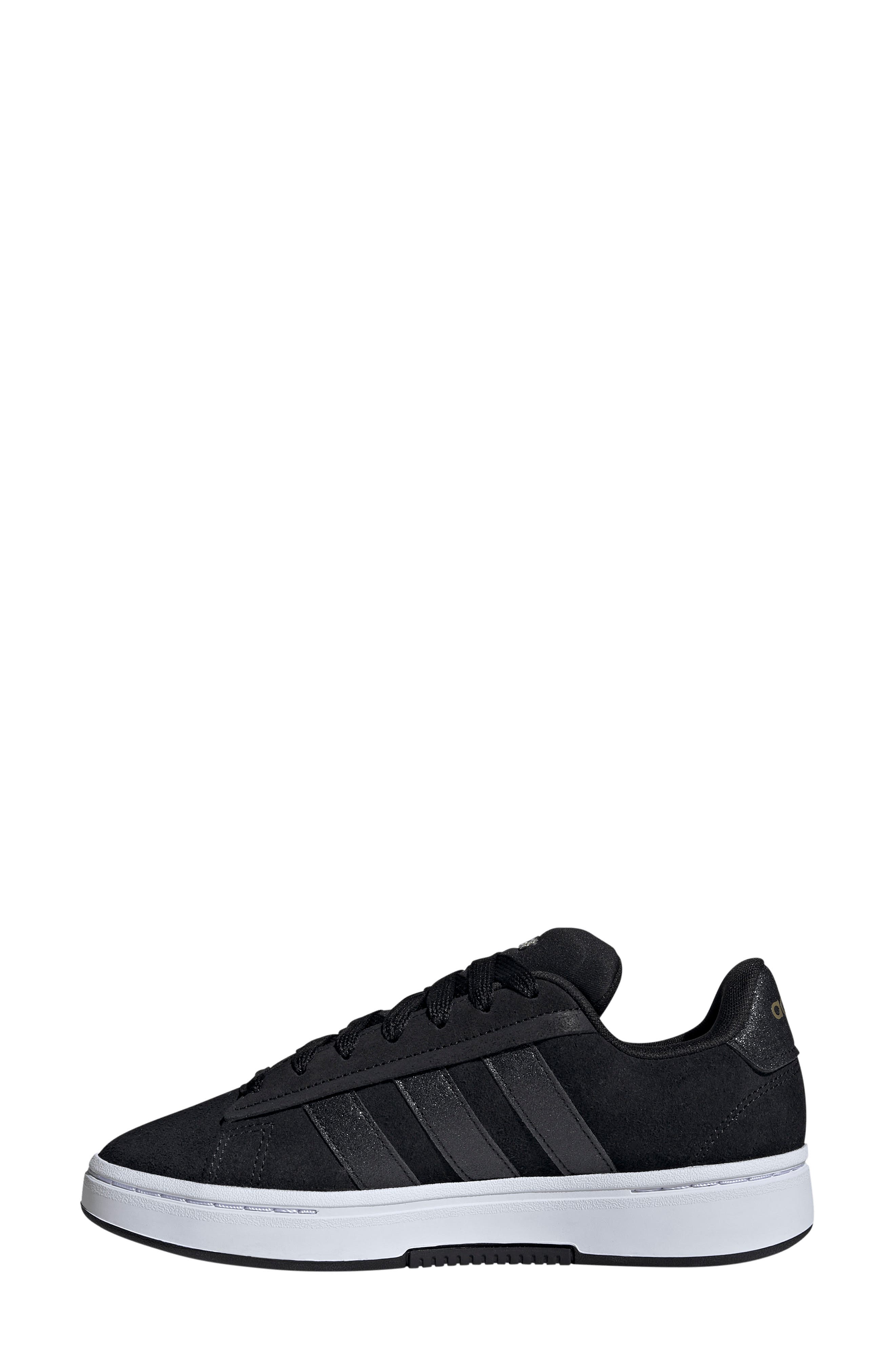 adidas Grand Court Alpha Sneaker, Alternate, color, Core Black/ Black/ White