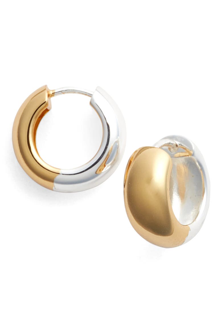 Argento Vivo Reversible Two-Tone Hoop Earrings, Main, color, SILVER/ GOLD