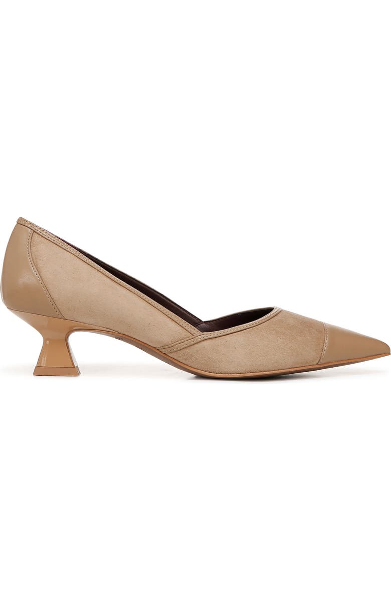 Franco Sarto Darcy Pointed Toe Kitten Heel Pump, Alternate, color, Taupe