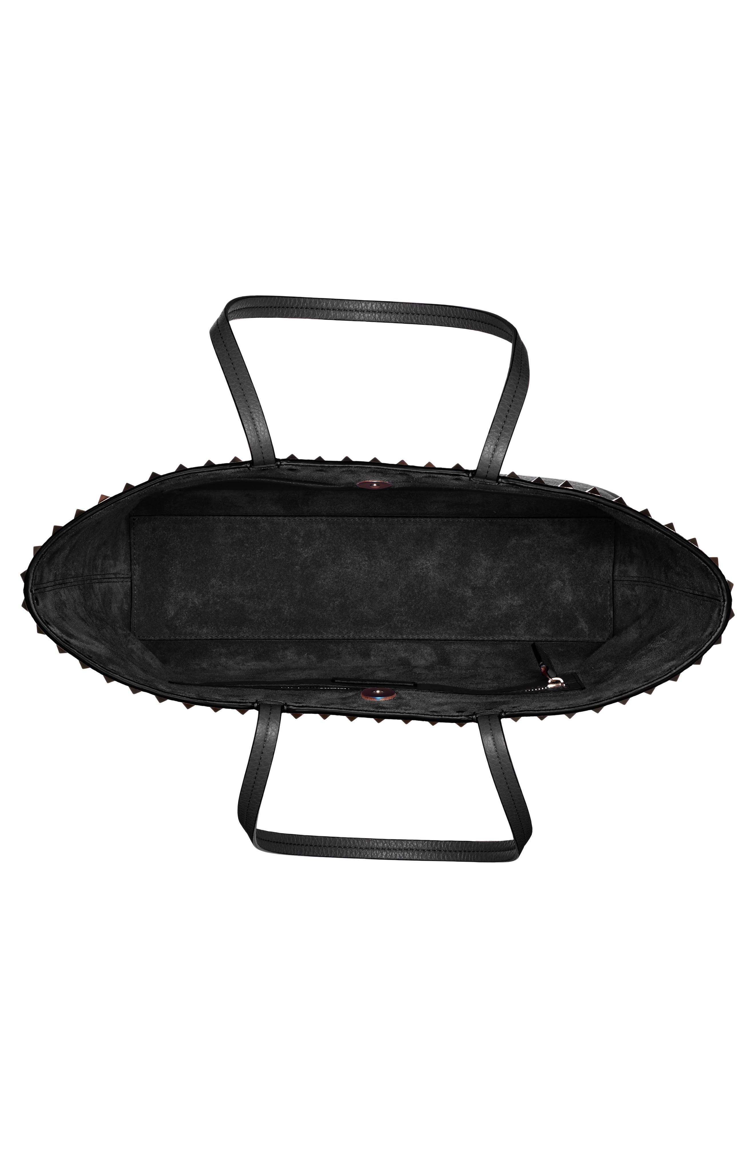 Valentino Garavani Rockstud Leather Tote, Alternate, color, 