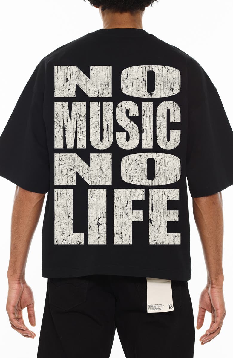 Cult of Individuality Oversize Mickie Mouse Graphic T-Shirt, Alternate, color, Black