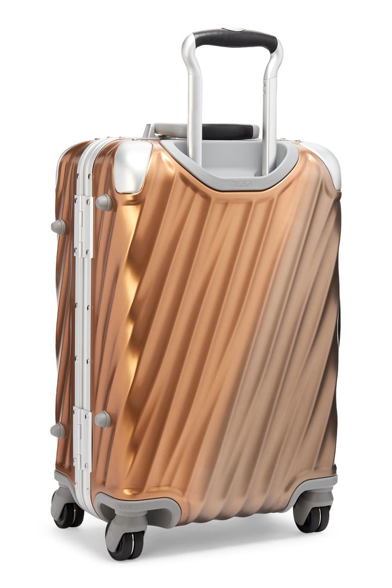 21-Inch 19 Degree International Expandable Spinner Carry-On Bag, Alternate, color, TRUFFLE/ SAFFRON