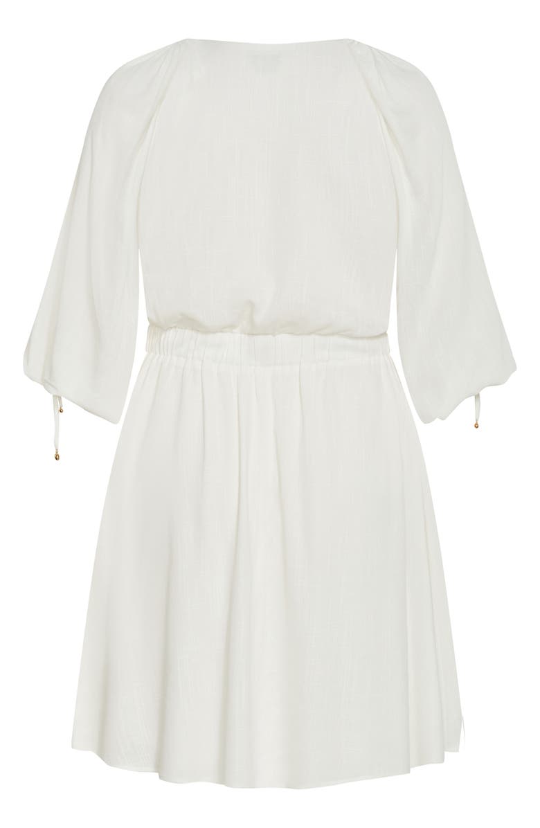 City Chic Scarlette Long Sleeve Dress, Alternate, color, Ivory