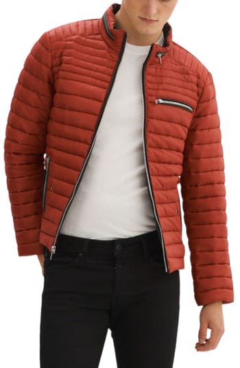 Regency Puffer Jacket In Red