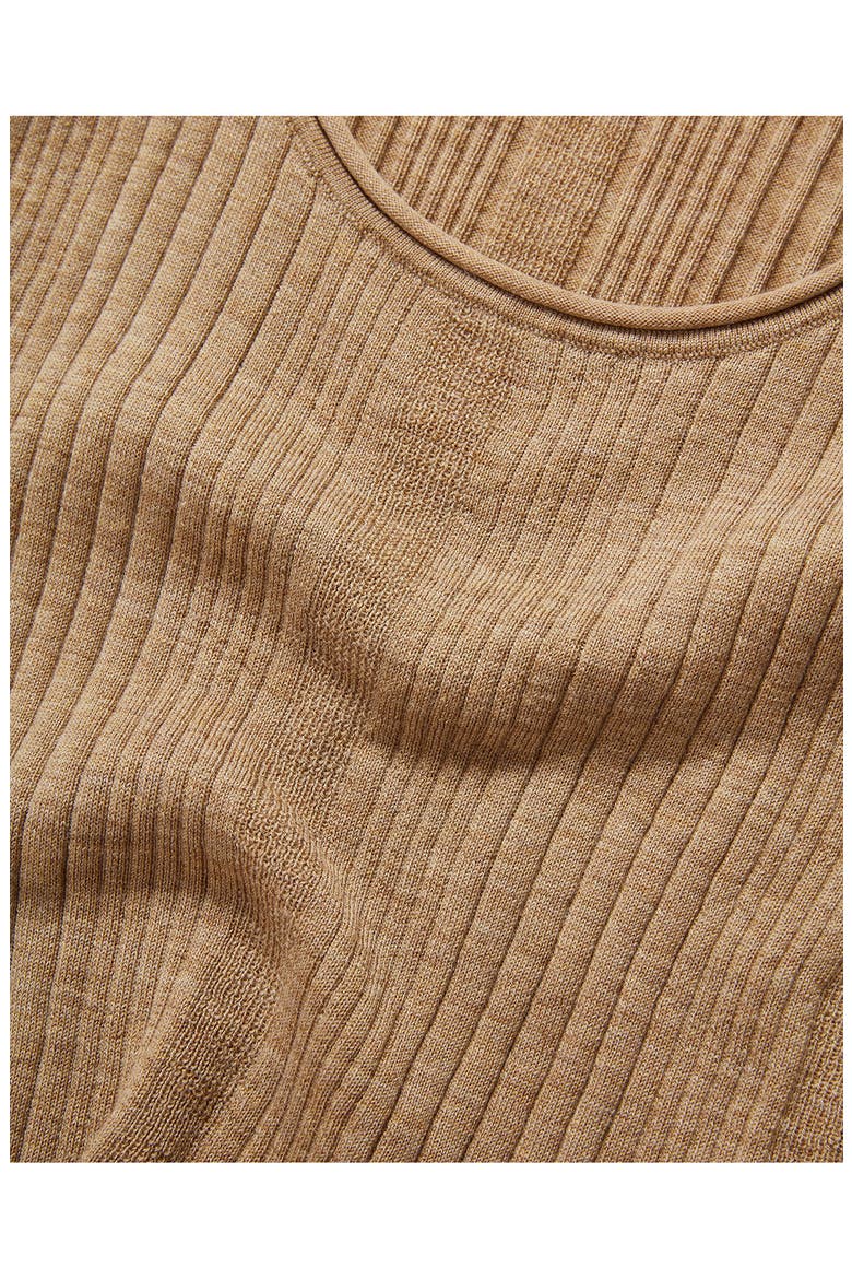 Burke Merino Wool Rib Sweater Tank, Alternate, color, DARK KHAKI