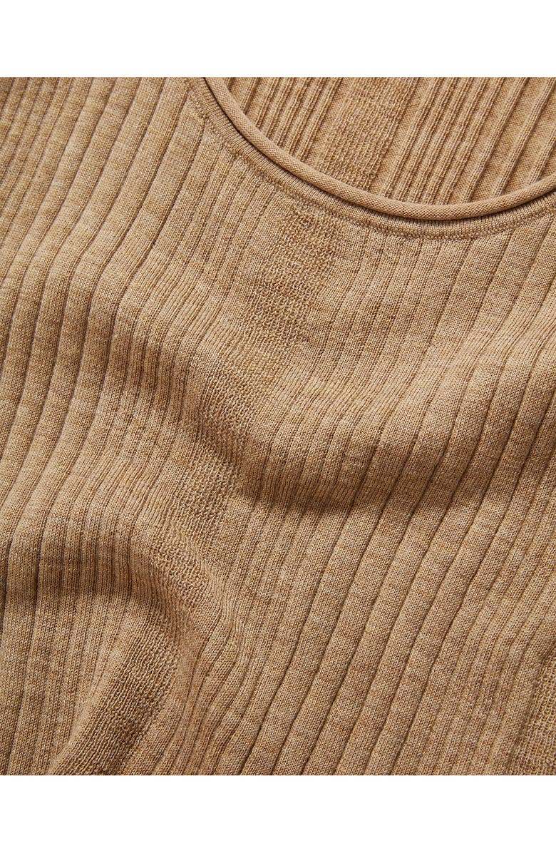Veronica Beard Burke Merino Wool Rib Sweater Tank, Alternate, color, Dark Khaki