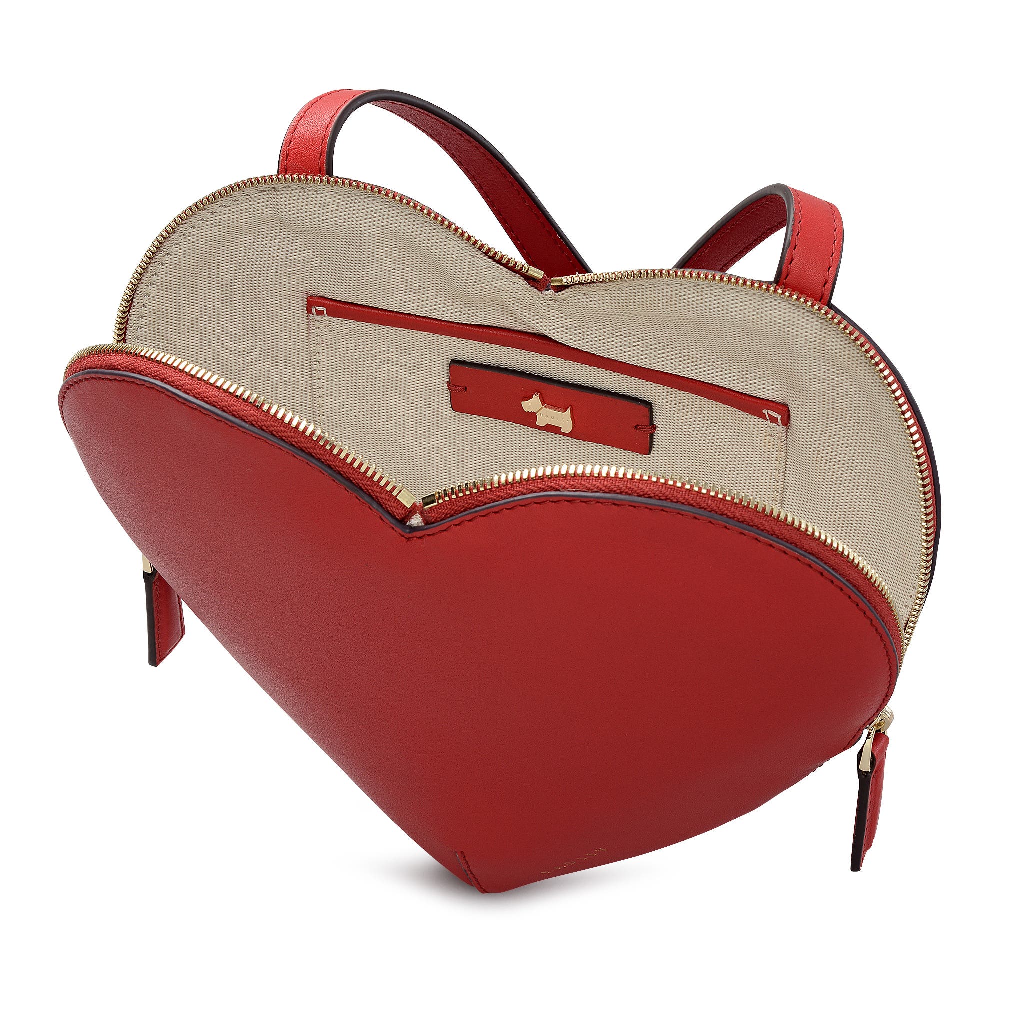 Radley Heart Street Medium Ziptop Crossbody Bag, Alternate, color, Poinsettia