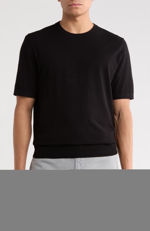 Crewneck Knit T-Shirt