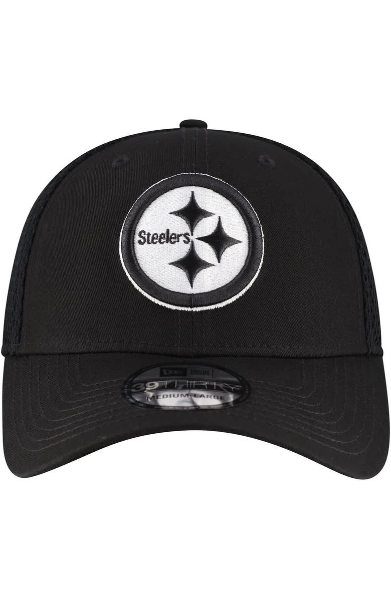 New Era Men's New Era Black Pittsburgh Steelers Main Neo 39THIRTY Flex Hat, Alternate, color, Black