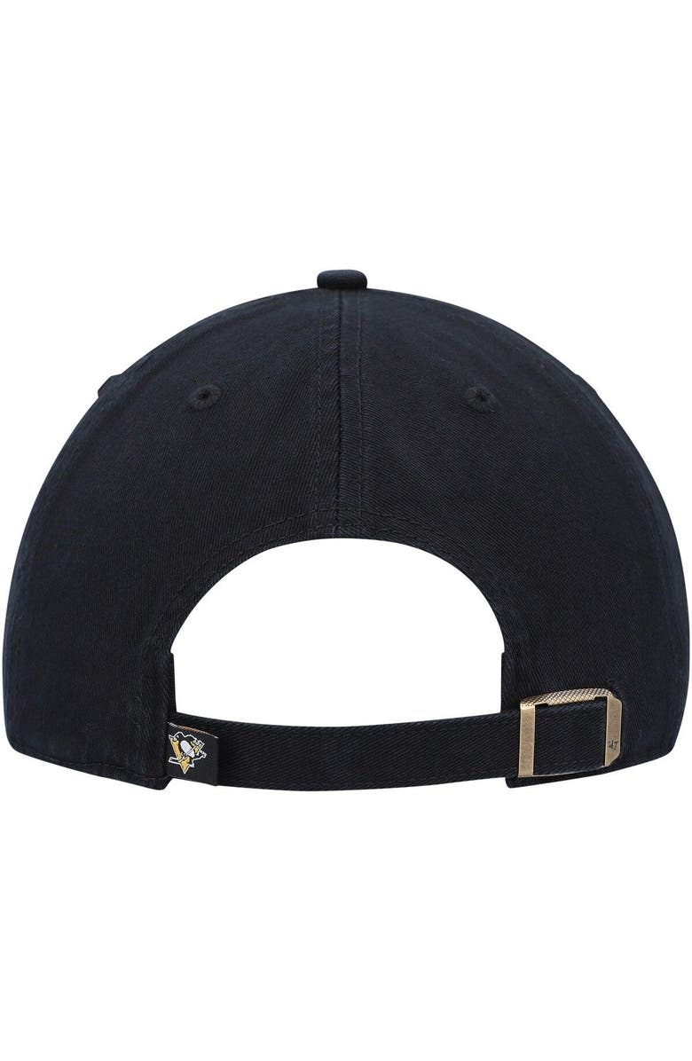 '47 Men's '47 Black Pittsburgh Penguins Team Clean Up Adjustable Hat, Alternate, color, Black