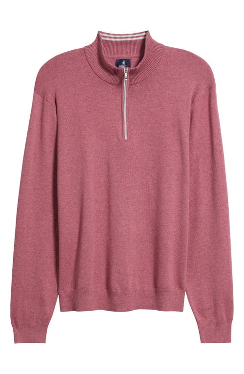 Johnnie-o Desmond Half Zip Sweater In Multi