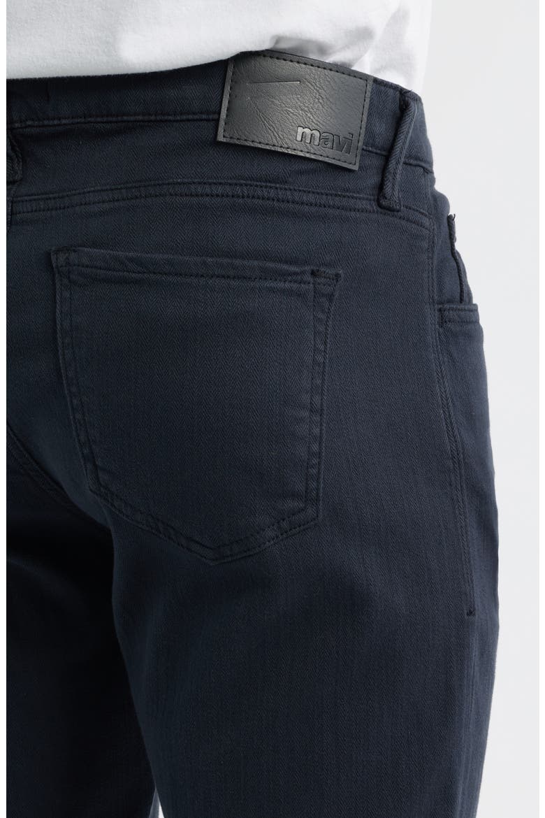 Marcus Slim Straight Leg Pants, Alternate, color, NAVY HERRINGBONE