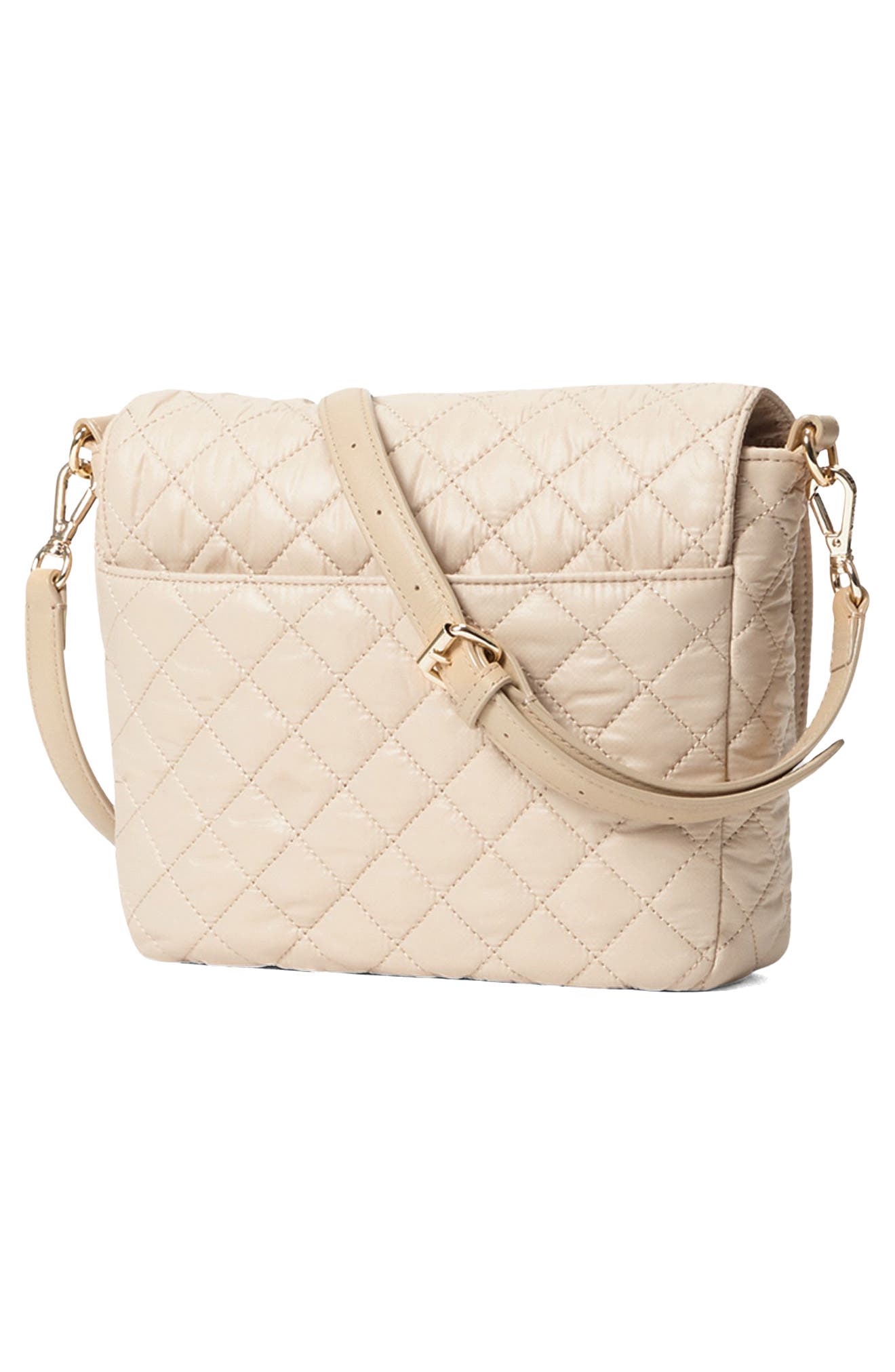 MZ Wallace Medium Crosby Lock Quilted Nylon Crossbody Bag, Alternate, color, 
