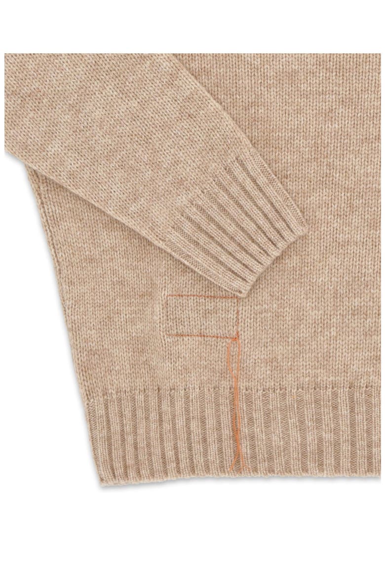 High Neck Merino Wool Jumper, Alternate, color, Ecru