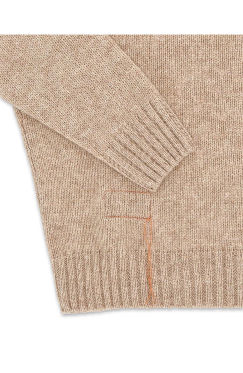 Fortela High Neck Merino Wool Jumper, Alternate, color, Ecru