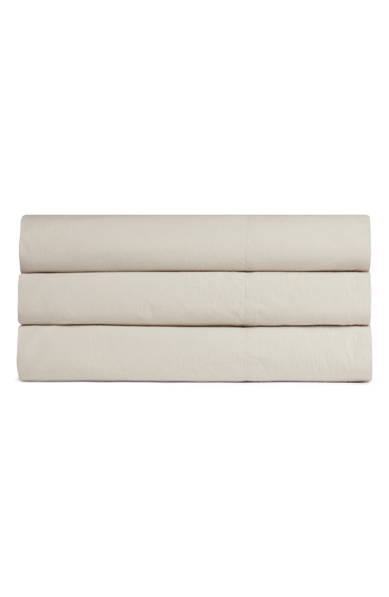 Parachute Percale Top Sheet, Main, color, Sand