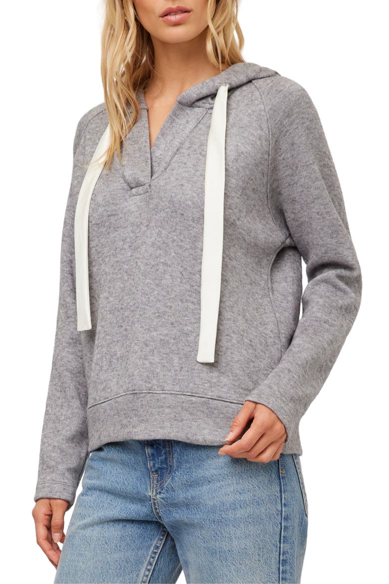 Dania Contrast Hoodie, Alternate, color, GRAY