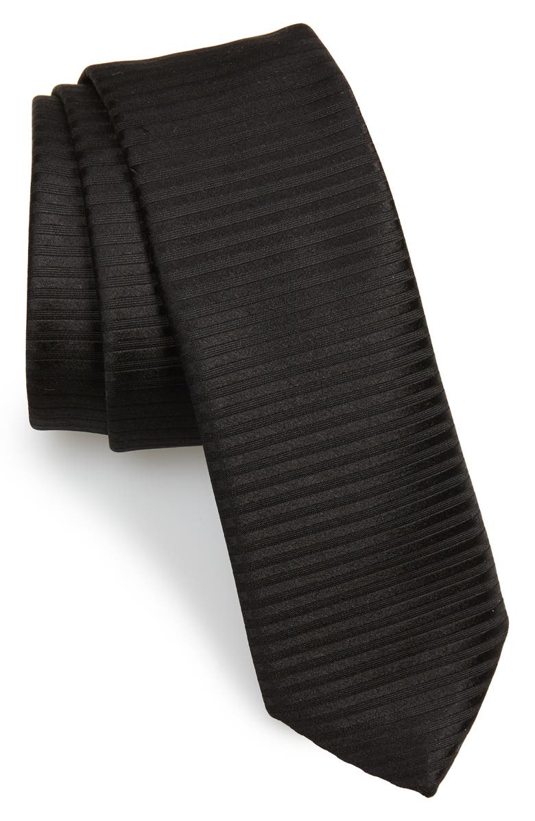 BOSS Solid Silk Tie, Main, color, 