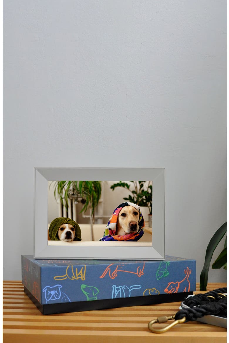 Aura Buddy Digital Photo Frame, Alternate, color, BISCUIT