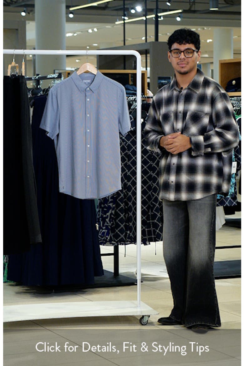 Commuter Micro Check Button-Up Shirt video