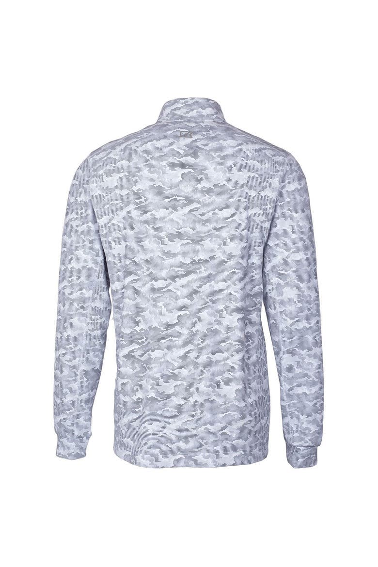 Men's Cutter & Buck Charcoal UConn Huskies Big & Tall Traverse Camo Print Stretch Quarter-Zip Pullover Top, Alternate, color, Charcoal