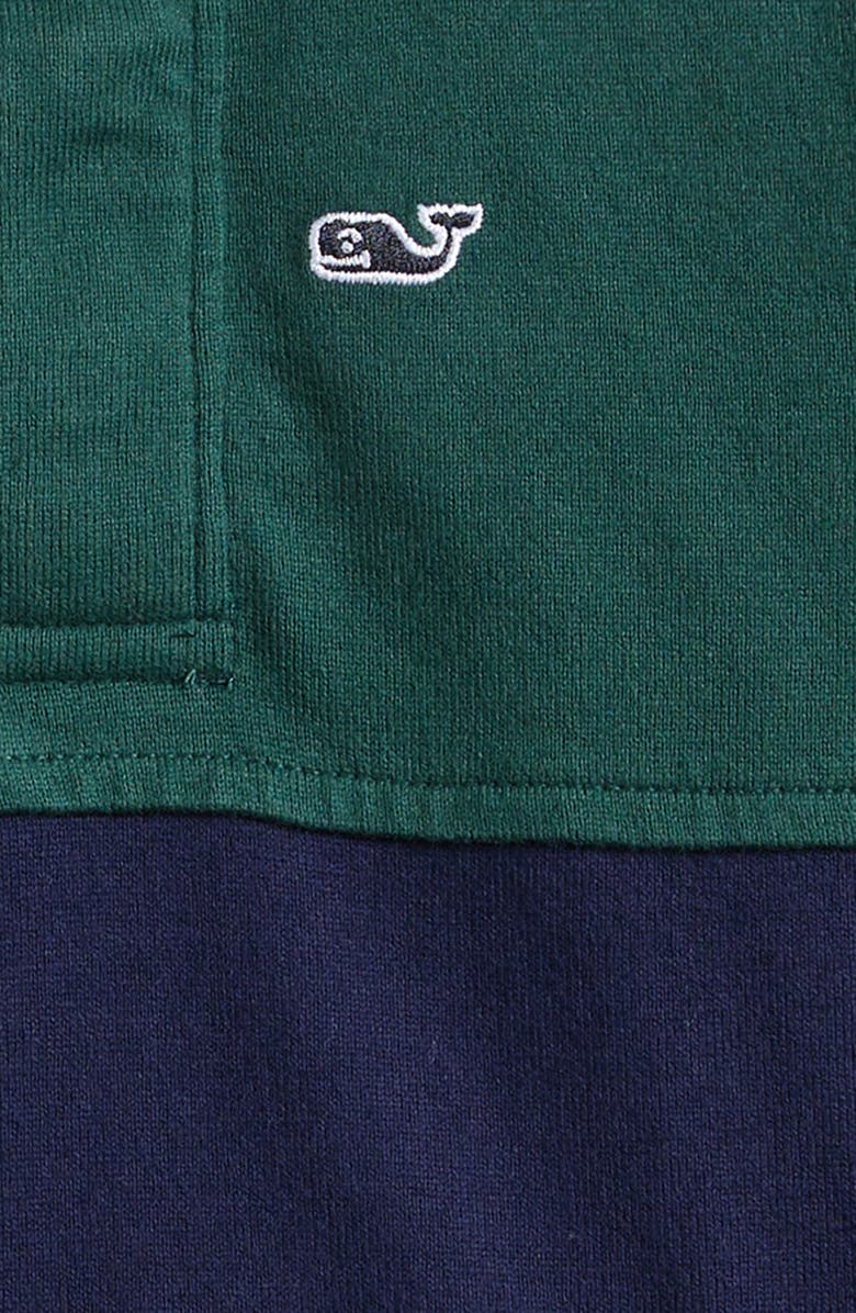 vineyard vines Kids' Pieced Rugby Shirt, Alternate, color, Charleston Green