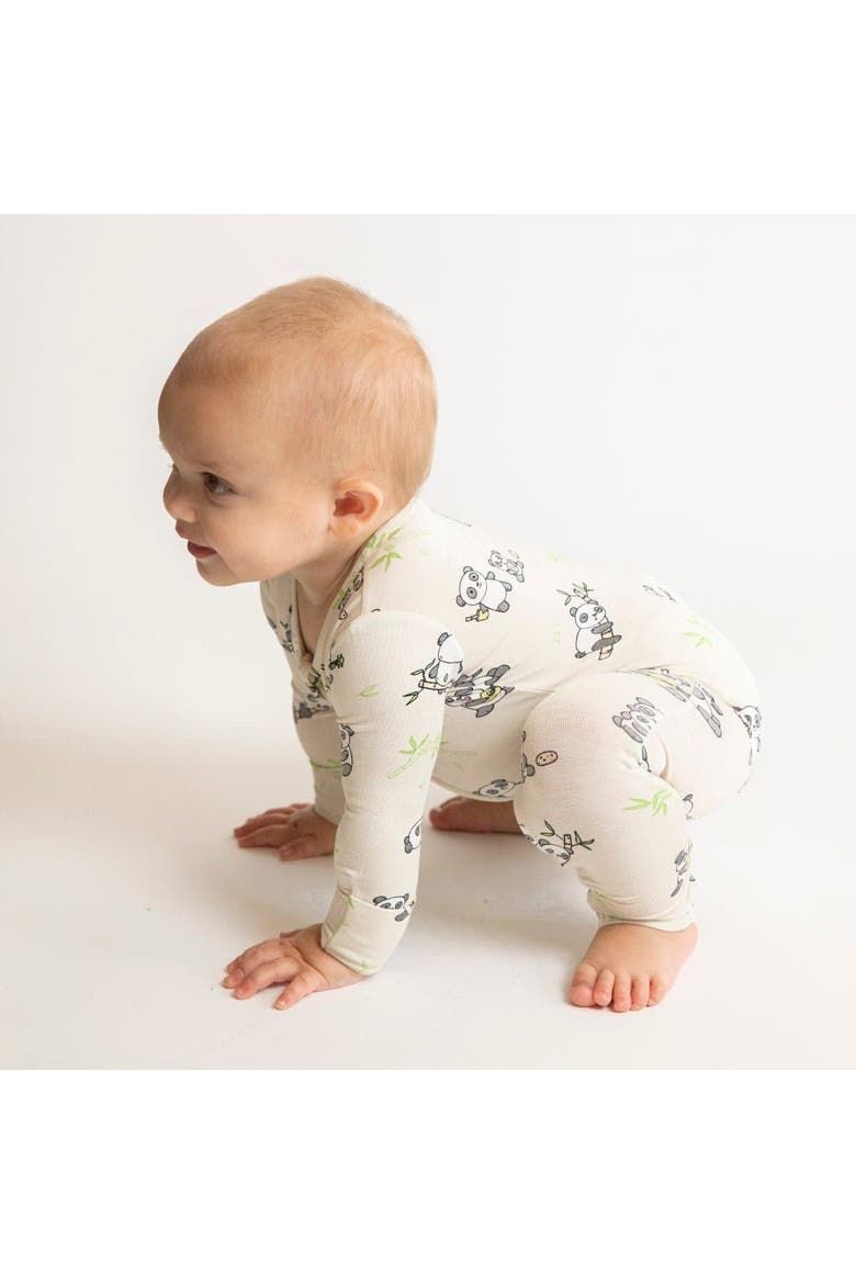 Baby Panda Convertible Footie, Alternate, color, PANDA BEAR