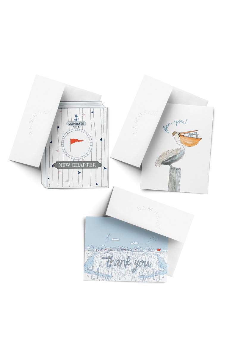 Ramus & Co Celebration/Graduation Assorted Greeting Card Pack (3ct) "Chapter, Thank You, For You", Main, color, Multi-Pack