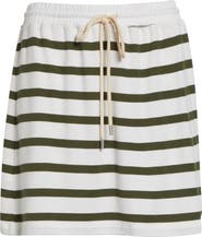 Derek Lam 10 Crosby Melina Stripe Tie Waist Miniskirt