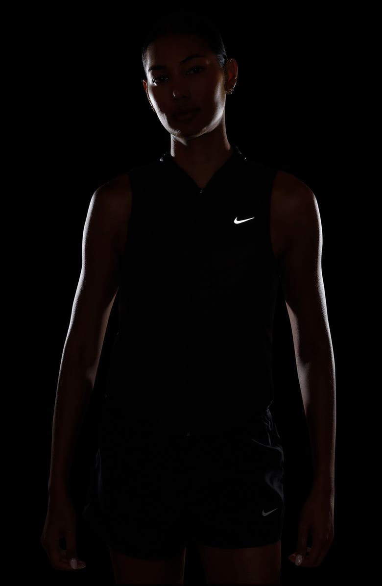 Nike Repel Warm Running Vest, Alternate, color, Black/ Reflective Silver