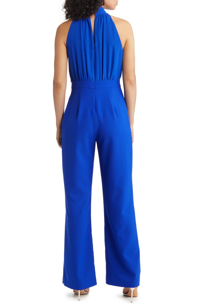 Vince Camuto Signature Bow Chiffon Jumpsuit, Alternate, color, 