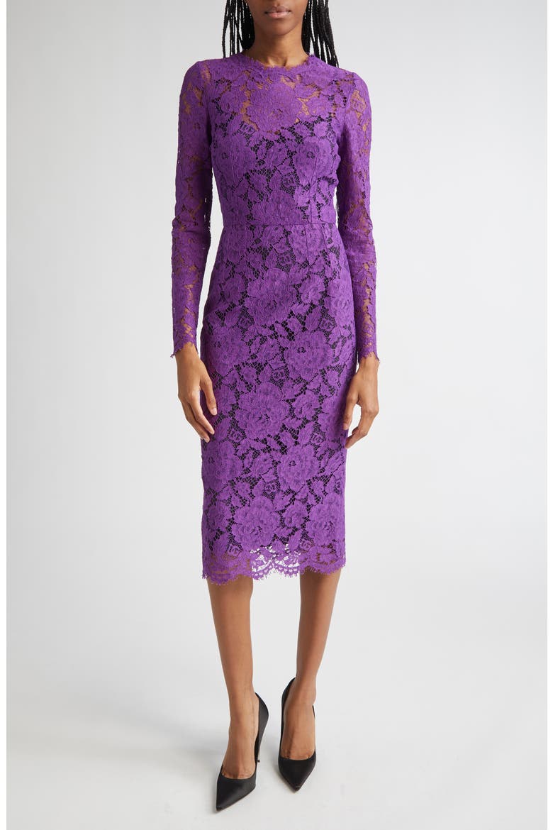lace sheath dress long sleeve Fitted Lace Long Sleeve Sheath Wedding Dress