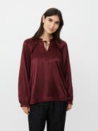 Masai Copenhagen Maberonix Tie Ruffle Neck Blouse