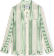 Rails Charli Stripe Linen Blend Button-Up Shirt