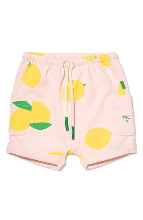 Mon Coeur Cotton Shorts In Pinkesque/lemon