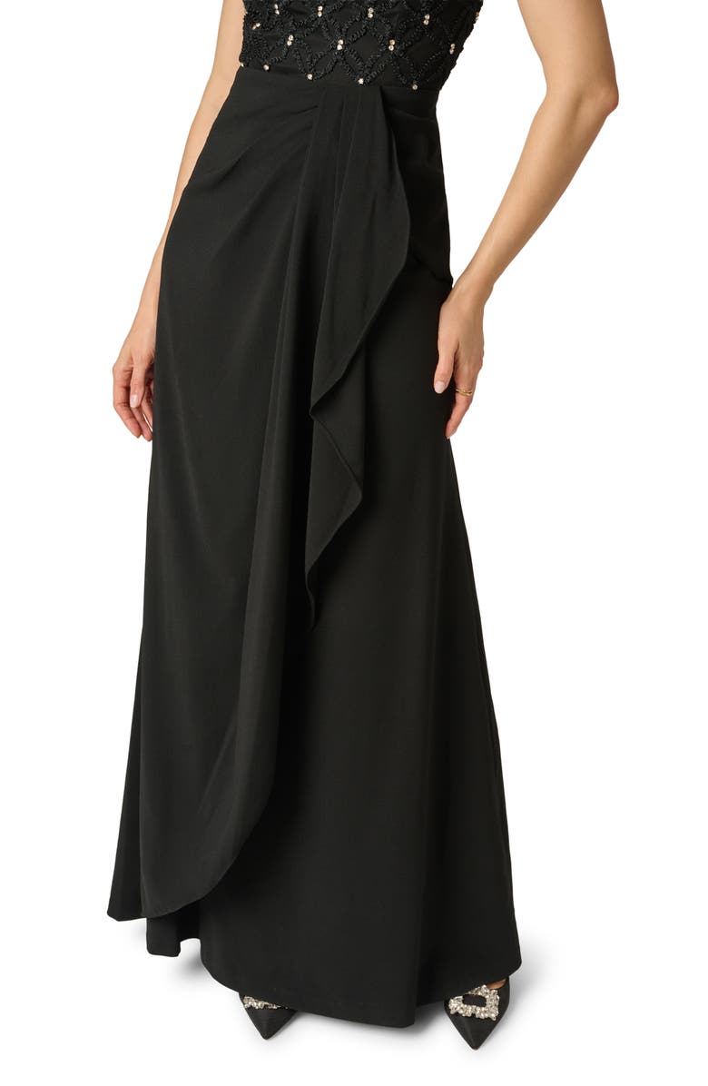 Adrianna Papell Beaded Jersey Gown, Alternate, color, 