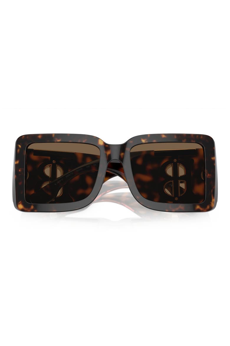 55mm Square Sunglasses, Alternate, color, 30027355 DK HAVANA